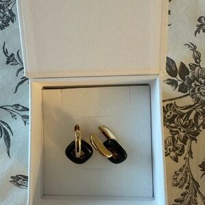 Mejuri Black and Gold Earrings